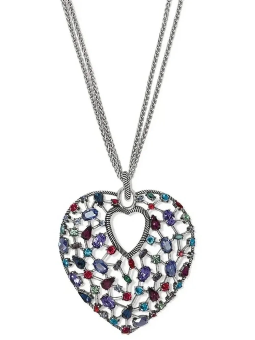 Brighton One Love Convertible Heart Necklace $198 NWT